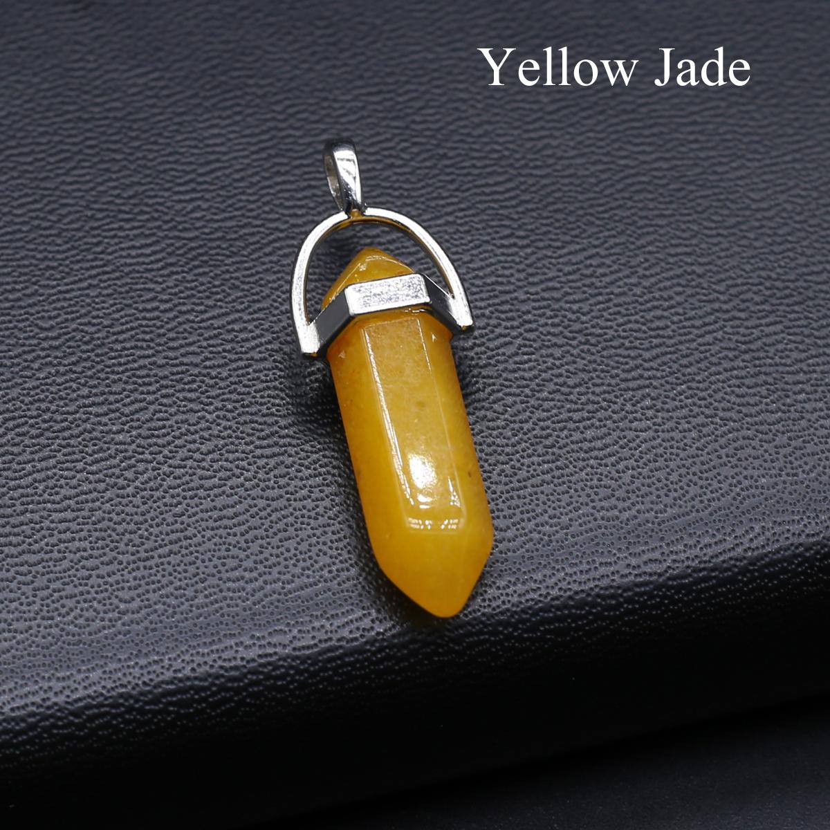 

1шт натуральный камень шестиугольный конус кулон, рейки целебные кристаллы агат драгоценные камни подвески для DIY женщин мужчин ожерелье ювелирные аксессуары, очень дешево 1Pc/13×40mm