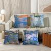 Retro Art C-Claude Monet Pillow Case Suitable For Bedrooms Living Rooms Cars Home Decoration
