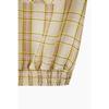Benetton Smoking Hem Check Sheer Blouse Babl96631