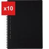Soft Ring Notebook Business 70-Sheet A5 Graph Ruled Black, SV437S5-D