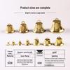 Retro Handmade Gold Christmas Trumpet Bells DIY Ornaments Pendant