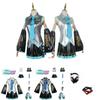Hatsune Miku Vocaloid Pu Cosplay Top Kleid Krawatten Set für Weihnachtsshow