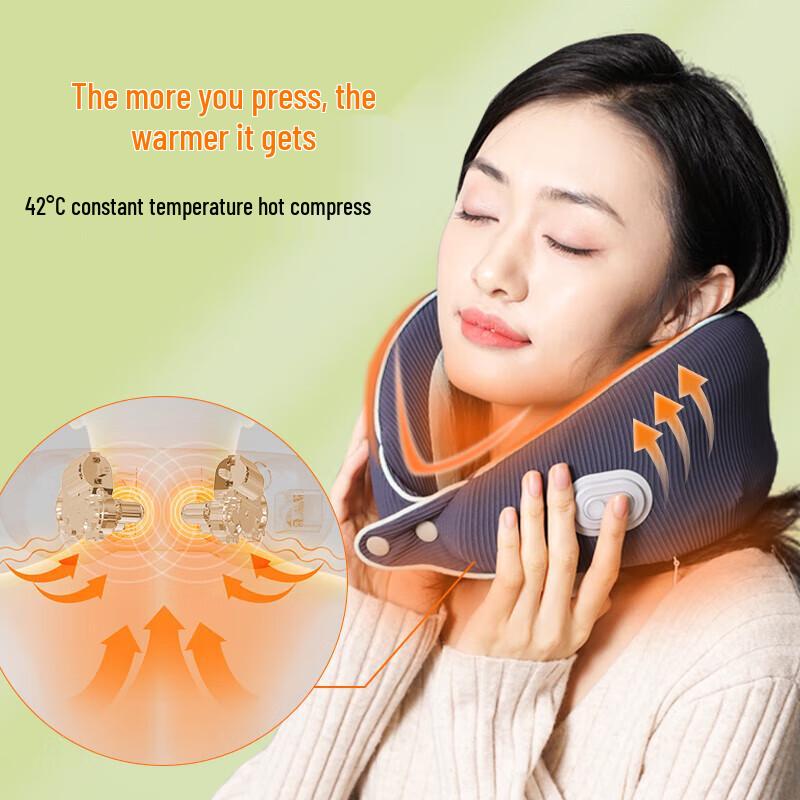Hezheng HZ-U2 Portable U-Shape Neck Massager with Heat & Kneading