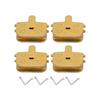4 Sets Ketone-Based All Metal Bicycle Disc Brake Pads Electric Scooter Brake Pads  Bike Accessories