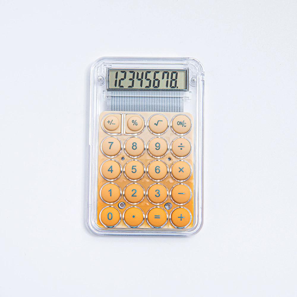 Calculator Student Cute High Value Calculator Small Portable Transparent Candy Color Calculator