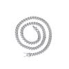 SC003 6mm Stainless Steel Geometric Cuban Link Hip Hop Chain Necklace-Trendy Anniversary Gift