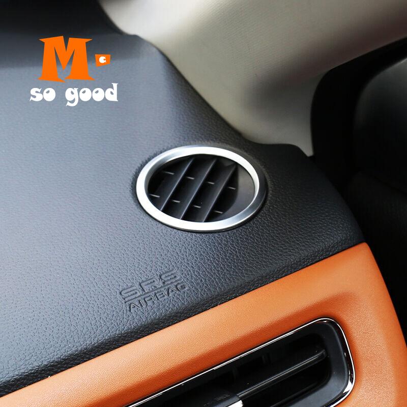 For VEZEL 2015 2016 2017car Front Small Air Outlet Decoration Cover Trim Car Styling Accessories ABS Chrome for Honda HRV