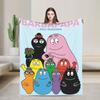 Kawaii Barbapapa Cartoon Throw Blanket for Couch Fuzzy Soft Plush Blanket 50x60 Inches Multiple Sizes Bedspreads for All Seasons