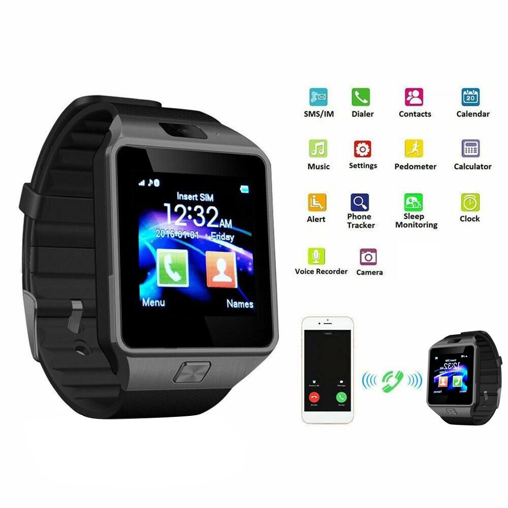 Watch Smart DZ09 Wristwatch Support SIM Card 1.56 inch Touch Screen Bracelet Multimedia Remote Equipment White