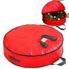 Christmas Wreath Storage Container Large Christmas Wreath Bag Holder Organizer with Handle for Holiday Garland Thanksgiving