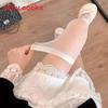 Nylon Fishnet Thigh High Stockings For Women With Lace Bow Design Spring Summer