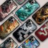 Iluzoryczny Kolor Chiński Smok Magnetyczne Etui na Telefon Dla APPLE iPhone 16 14 13 12 11 Pro Max 15 Plus Bezprzewodowe Ładowanie MagSafe Pokrowiec