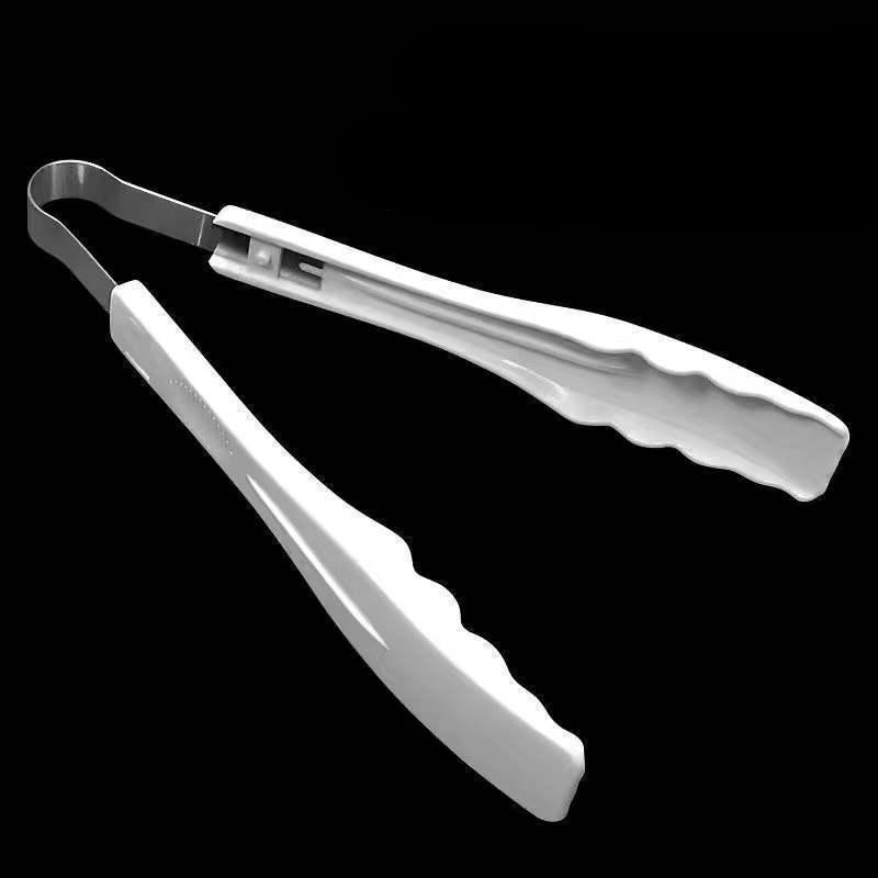 Hot Sale 3/1Pcs Plastic Buffet Serving Tongs Mini Utensil Appetizers Clear Kitchen 8.4 Inch Small Ice