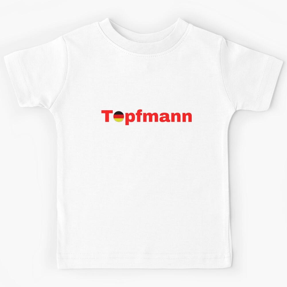 Topfmann Pot Pan Saucepan German Flag Red Writing Kids T-Shirt 170