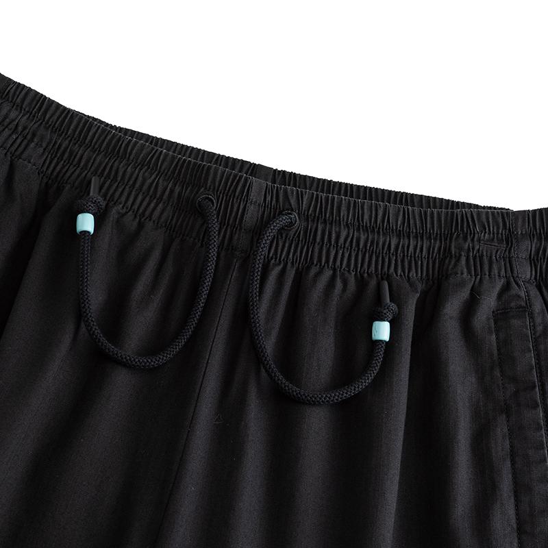 Anta Kyrie Basketball Series Casual Versatile Fashion Simple Loose Comfortable Woven Leisure Pants Unisex bottoms Basic-Black 172631502-3