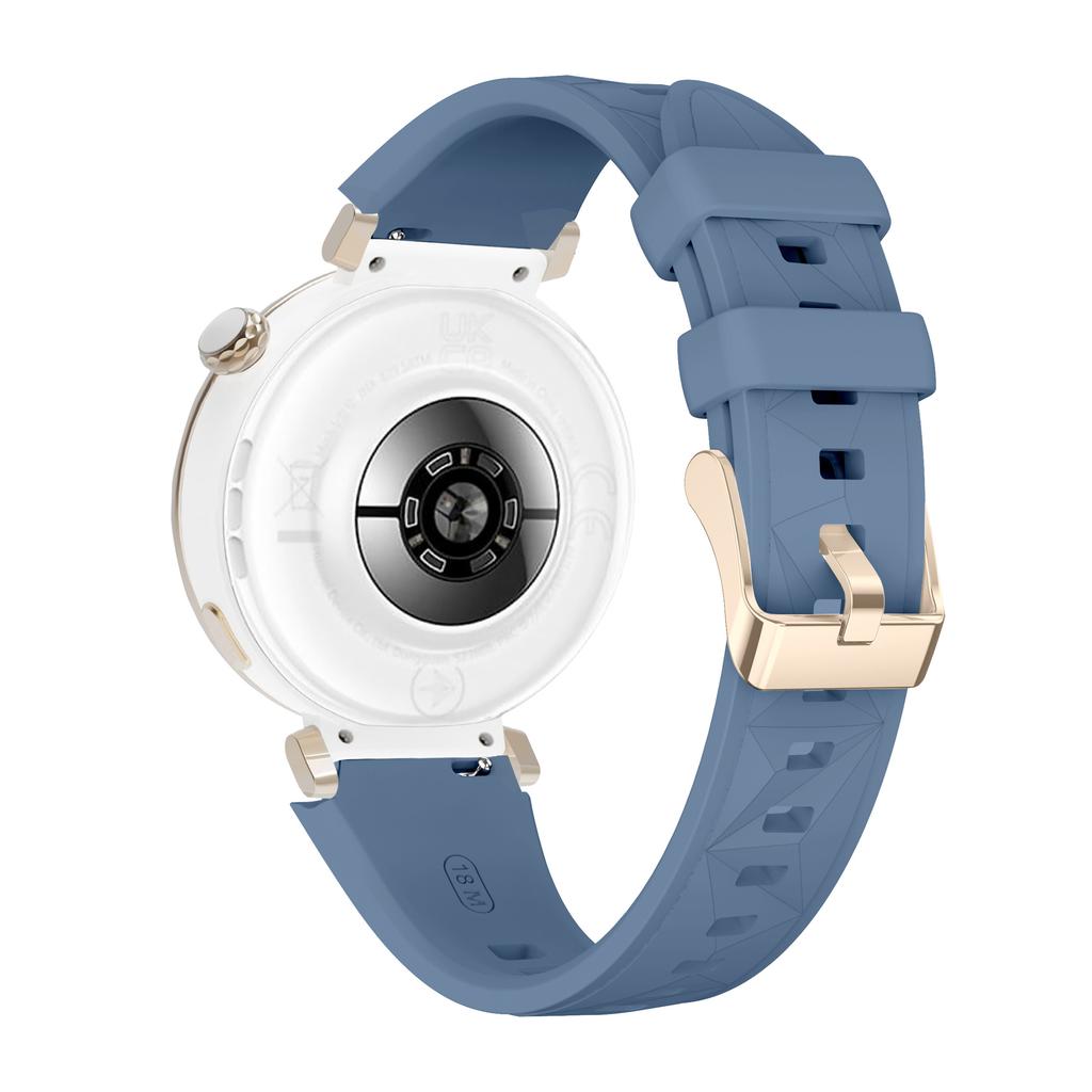 18mm Offizielles Armband für Huawei Watch GT4 41mm Weiche Roségold-Schnalle Damen-Silikonarmband für Huawei Watch GT5/GT4 41mm/GT5Pro 42mm