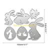 F26C Bunny Metal Cutting Dies Stencil DIY Scrapbooking Album Paper Card Template Mold Embossing Craft Decoration