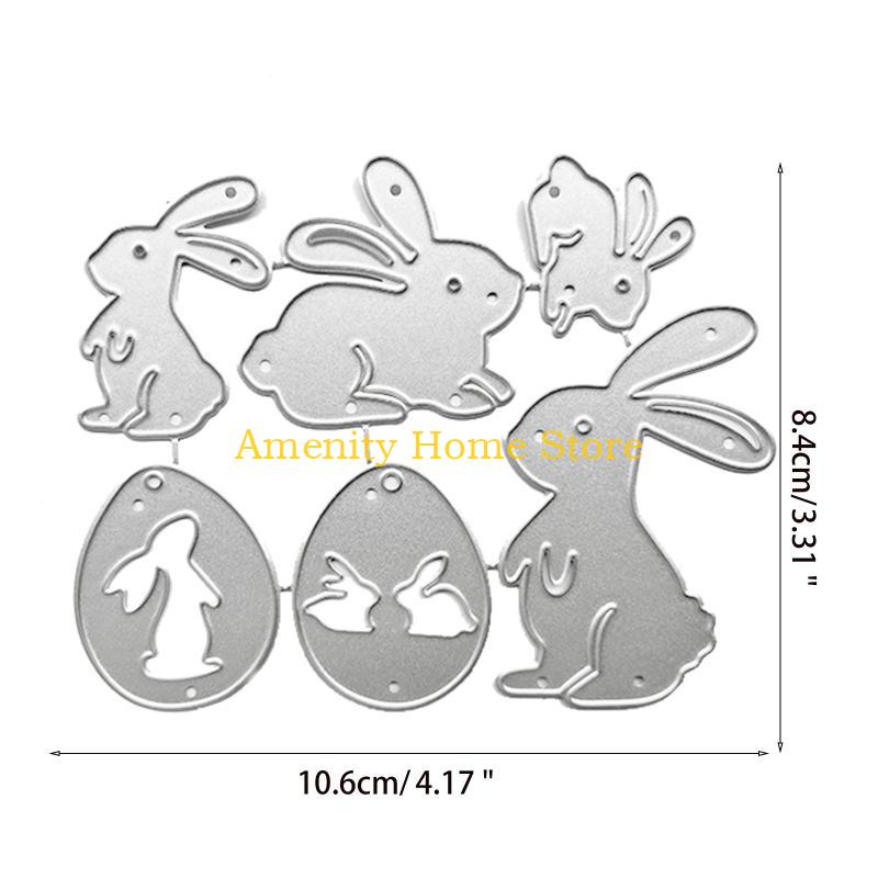 F26C Bunny Metal Cutting Dies Stencil DIY Scrapbooking Album Paper Card Template Mold Embossing Craft Decoration