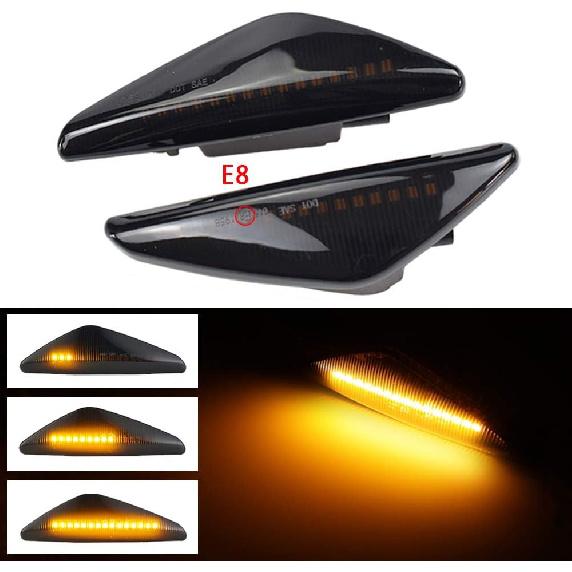 Smoked Lens Full LED Front Fender Side Marker Light Turn Signal Lamp Assembly For BMW X3 F25 X5 E70 X6 E71 E72