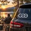 Car Body Trim Stickers God Is Good Sticker, Reflective Waterproof PVC Decal, Scratch Cover Decals Sunproof Exterior Decoration Accessories for Trucks