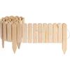 Garden Border - CREATIVE HOME - 200 X 20 Cm - Natural Pine - Flexible Roll Border - Weather-treated
