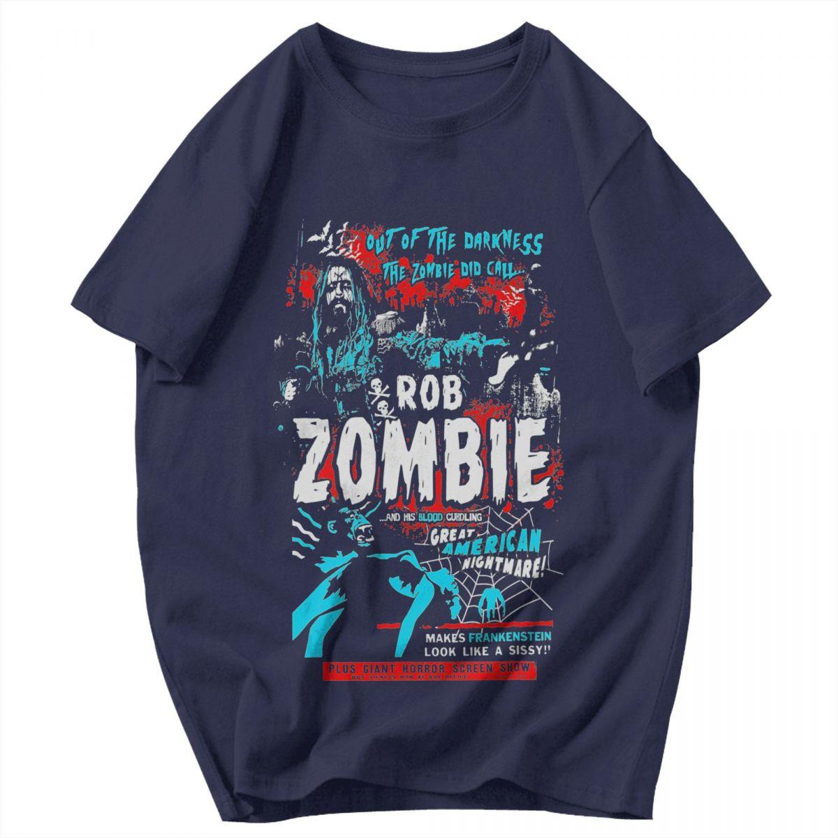 

Men T Shirt Rob Zombie Call Cotton Y2K Graphic Crewneck Unisex Tops T Shirts 4XL