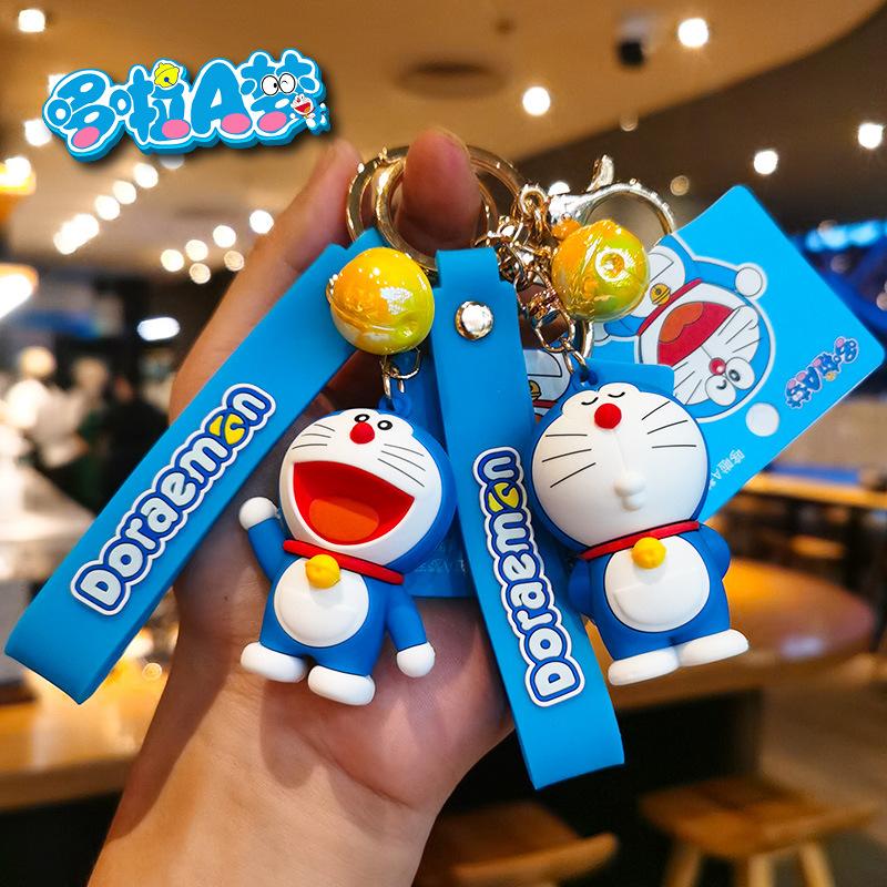 Genuine Doraemon Keychain Cartoon Figurine Toy Small Ornament Cute Creative Doraemon Small Gift Y2k Fashion Toys Anime Cartoon