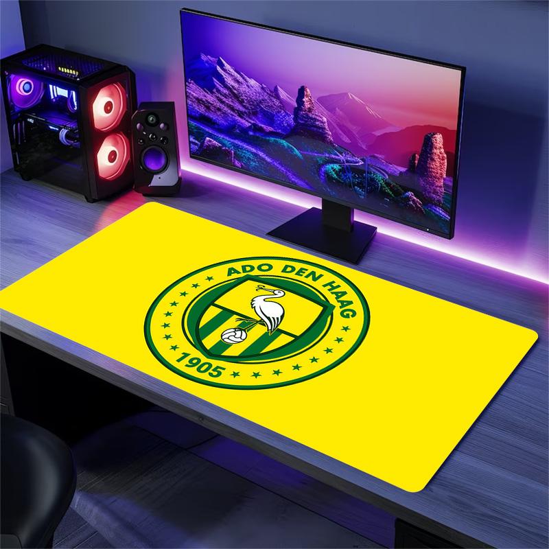 ADO Den Haag Print  Cushion Non-slip Laptop Tablet Big Mousepad XXL Mat Mini PC Playmat With Lock edge
