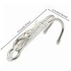Diving Safety Lanyard 316 Stainless Steel Coiled Dive Marine Gear Double Hooks Outdoor