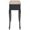 Dressing Table   Console Table with 3 Drawers Black