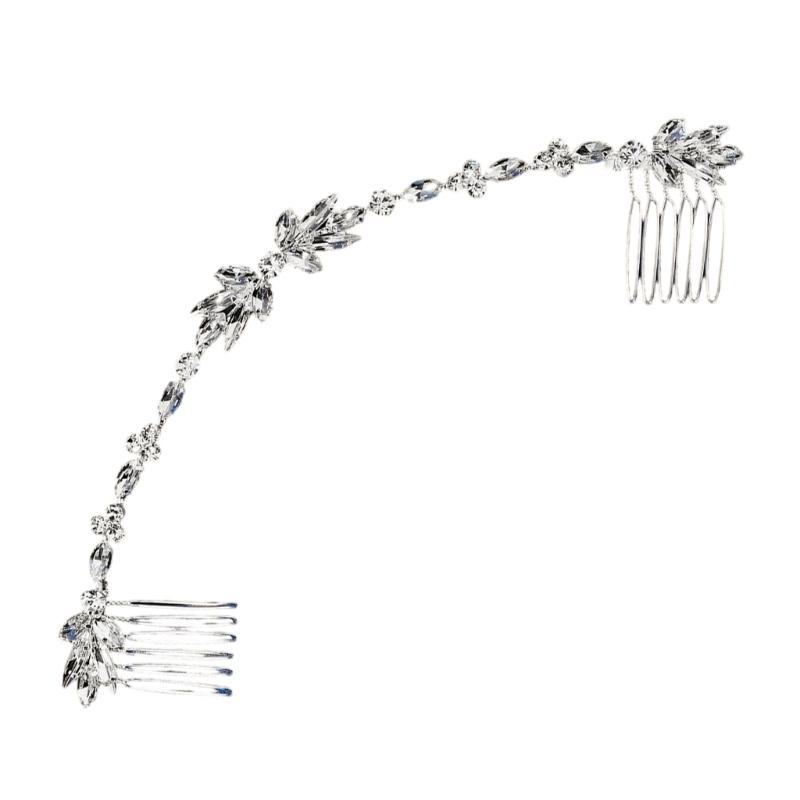 Crystal Rhinestones Hair Comb For Wedding Bridal Party Accessories Elegant Durably Hairpin