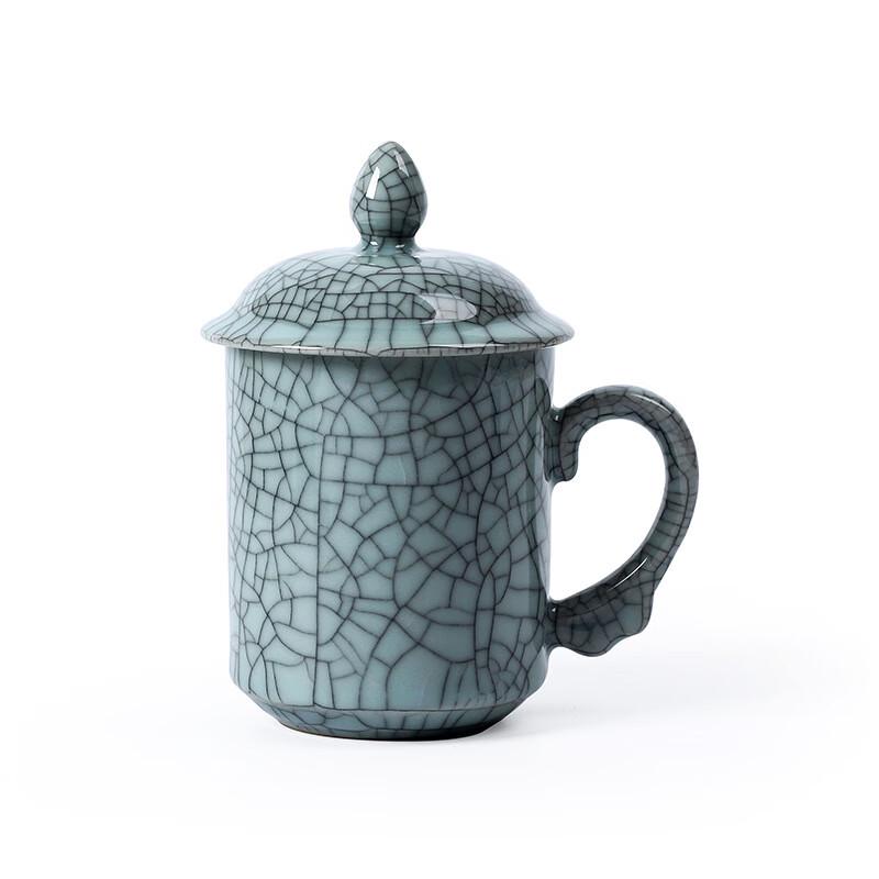 Chaxun Ceramic Office Teacup with Lid and Handle