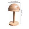 Hat Display Stand with Round Base Wooden DomeShaped for Retailers, Collectors,