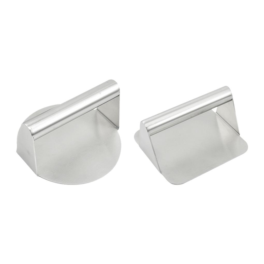 Burger Press Stainless Steel Non-stick Hamburger Maker Anti-corrosion Patty Making Gadgets Squeeze Grease Grilling Utensil