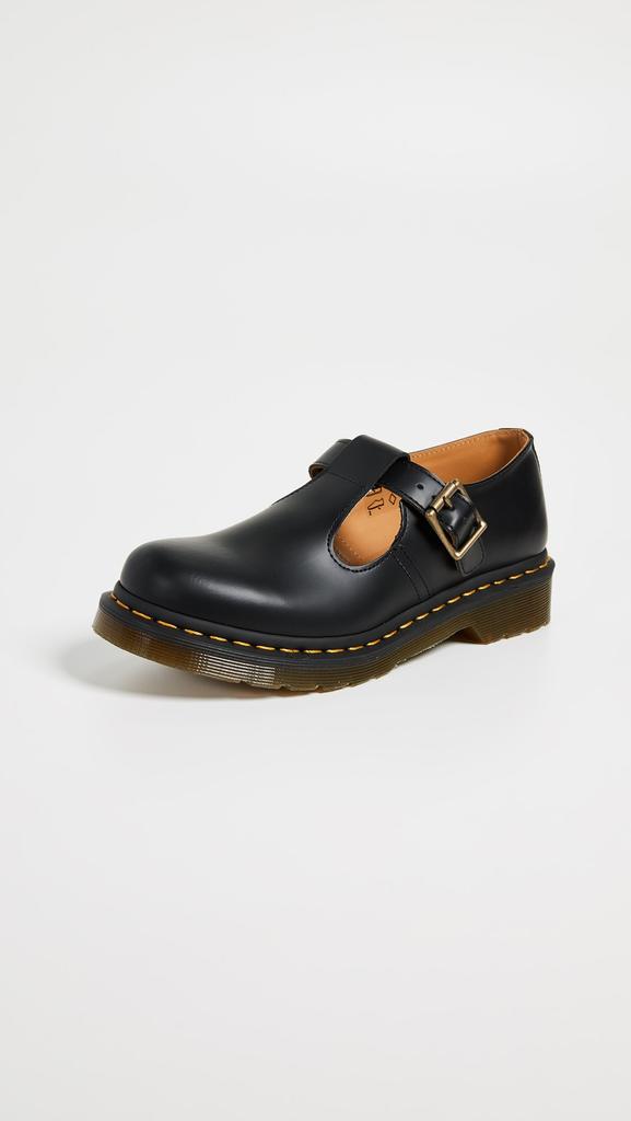 Řemínkové boty Polley Mary Jane Černé UK 4 [Dr. Martens] [CORE T-Bar Dámské (23 cm)