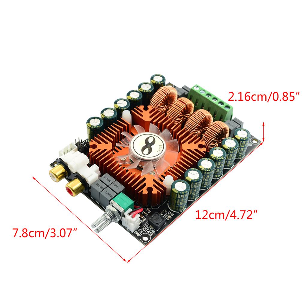 160Wx2 Digital Power Amplifier Board Audios Stereo Amplify Two-channel Stereo