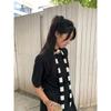 Women Spring Summer Stripe Pattern Scarf Thin Neckerchief Y2k Style Colorful Thin Knitted Neck Guard Lightweight