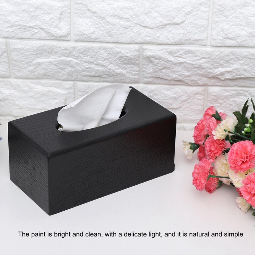 Slide-Out Base Facial Tissue Holder Wooden Decorative Tissue Box Elegant Tissue Box Cover  Bedroom