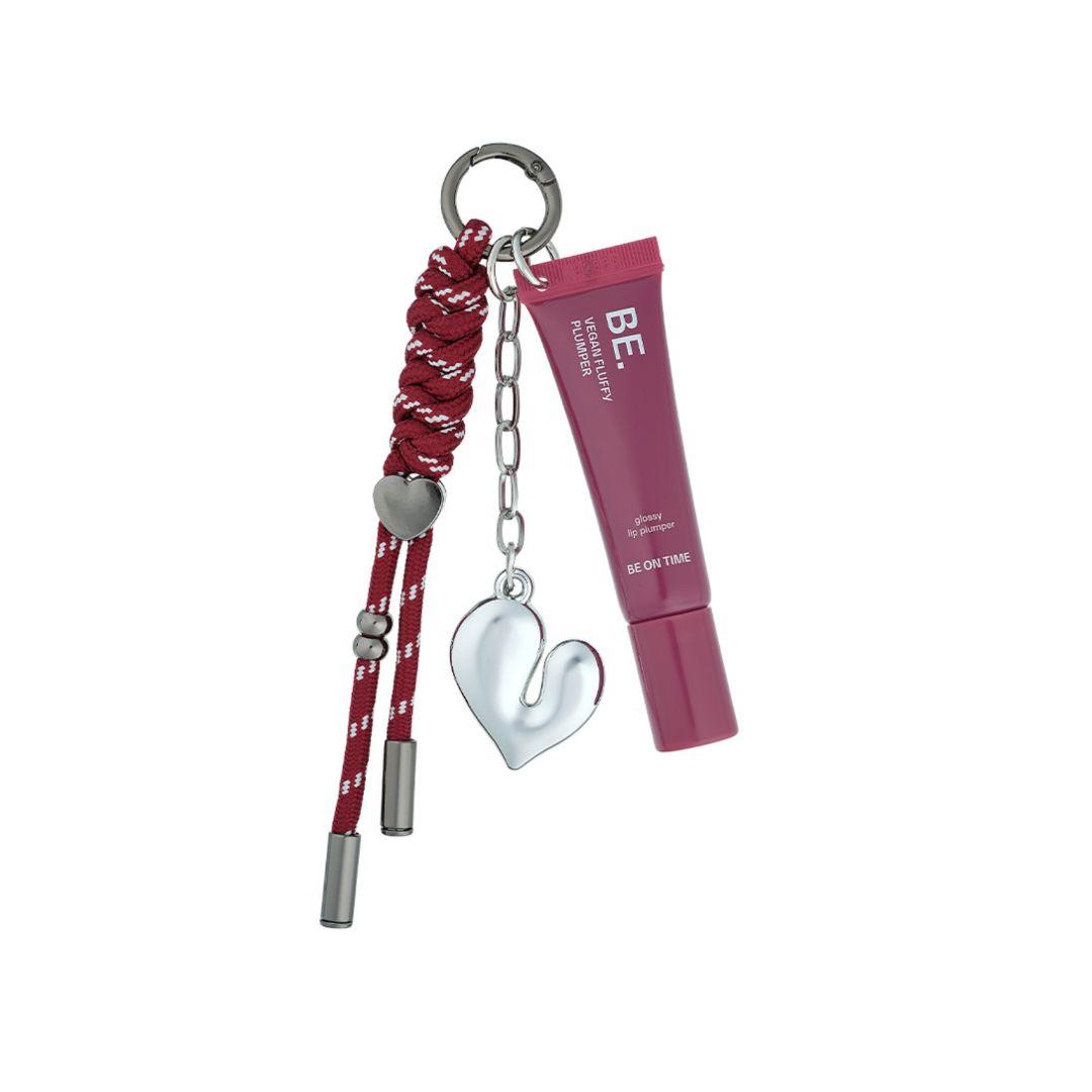 Be On Time Vegan Fluffy Plumper Lip Balm Keyring 03 Milk Grape