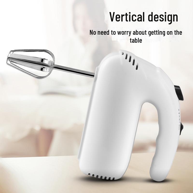 "High-Power Multi-Function Electric Stainless Steel Handheld Egg Beater"