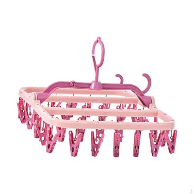 Clip 360° Rotatable Clothes Towels Drying Hanger Household Hanging Rack for Socks Scarf