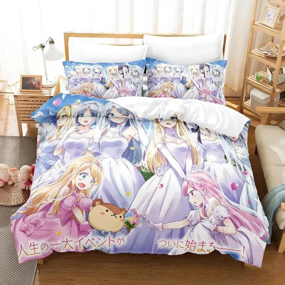 In Another World with My Smartphone Bedding Set Single Twin Full Queen King Size Bed Set Adult Kid Bedroom Duvetcover Sets Anime