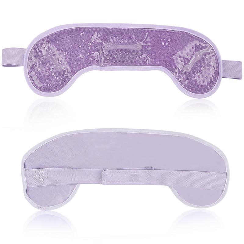 Head Gel Ice Pack Migraine Relief Wrap with Gel Beads Hot Cold Compress for Headache Forehead Care фиолетовый