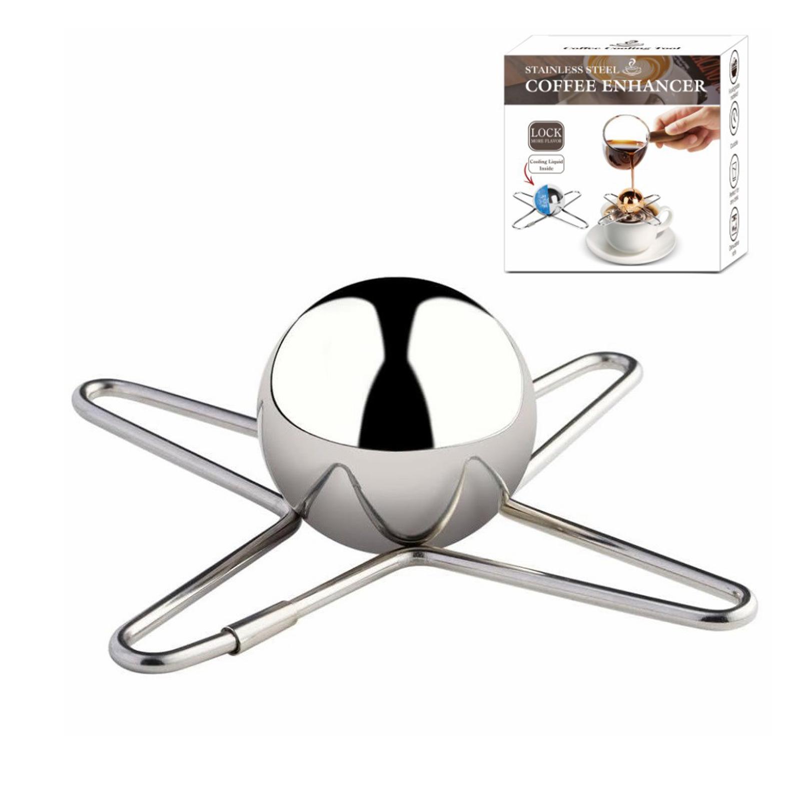 

Инструмент для кофейных шариков для кофейных ледяных коктейлей, аксессуар для машины для холодного заваривания, стальной кофейный шарик для охлаждения кофе с