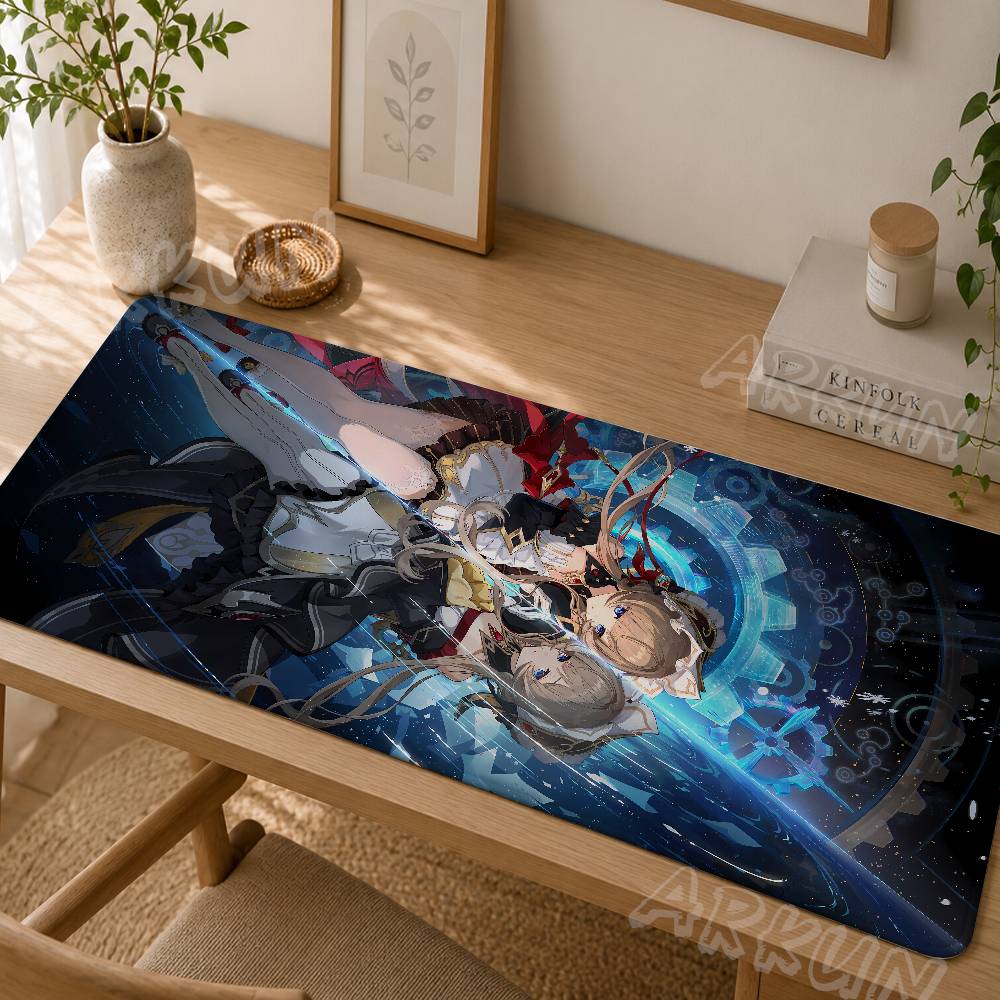 Kawaii Sandrone Anime Girl Mouse Pad Game Genshin Impact Desk Mat Beautiful Anime Girl Gaming Non Slip Rubber Base Keyboard Mat