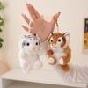 Adorable Plush Animal Tiger Panda Bunny Toy Wristband With Soft Short Fur