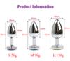 1 Stück 3 Größen Analplug Rund Edelstahl Kristall Buttplug Abnehmbarer Analplug Stimulator Analsex Spielzeug Prostata Massagegerät Dildo
