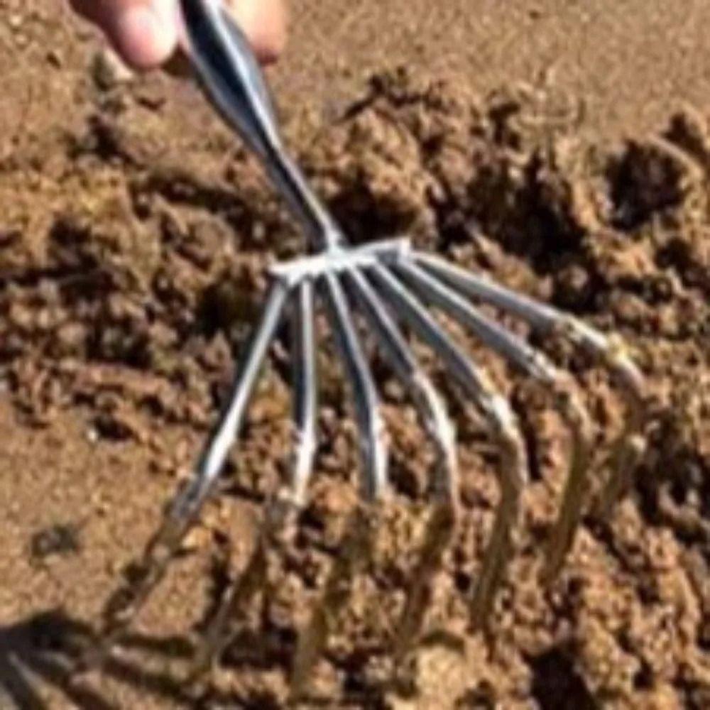 3/5 Claws Small Leaf Rakes Stainless Steel Weeding Removal Puller  Planting Vegetable