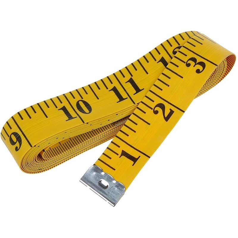 Eclet Durable Soft Sewing Tailor Tape Body Measuring Dress-Making Measure Ruler, 1.50 Meter, 150 cm, Multicolour(I)
