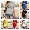 Not Nope Today Women Tshirt Tee Short Sleeve Round Neck Casual Loose Lady Tops